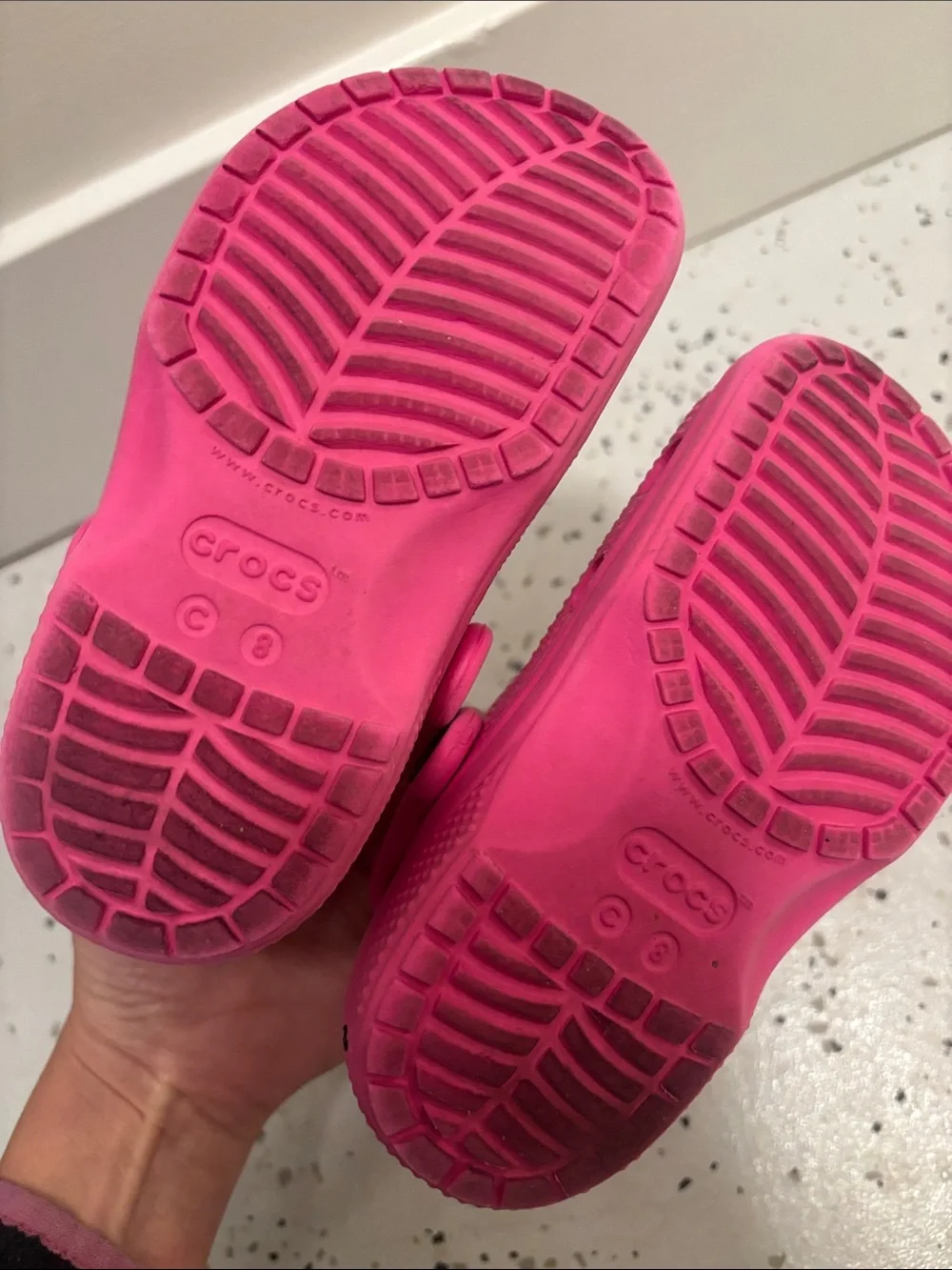 CROCS bright pink